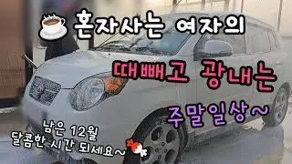 (40대 1인가구) 때빼고 광내는 주말일상~ / 셀프세차 유막제거