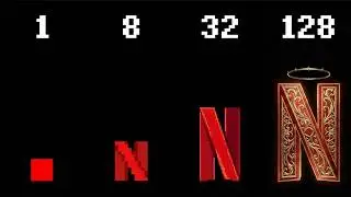 NETFLIX INTRO in different bits