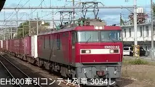 【同時録音迫力サウンド】 EH500コンテナ列車　桃太郎