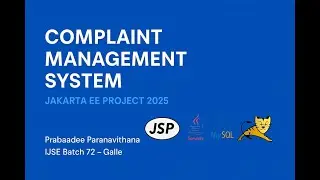 JakartaEE Project 2025 - IJSE 72 Prabhadee I.S. Paranavithana Galle