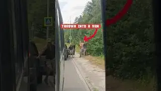 MANHUNT thrown into a van