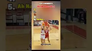 Top 5 Ref Madness Pt. 1 #basketball #referee #fails #streetball #nba #ncaa #highlights #lebronjames