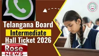 TS Inter Exam 2026: 1st and 2nd Year Hall Ticket Links to be Available to Parents on WhatsApp