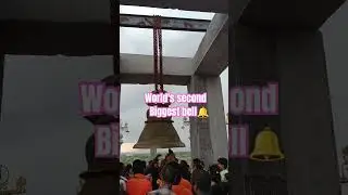 #world's biggest bell🔔#yadaadri #throwback
