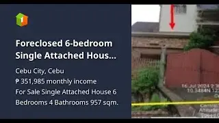 Foreclosed 6-bedroom Single Attached House For Sale in Cebu City