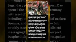 Green Day Avoids Political Statements During Super Bowl 2026 Opening Performance