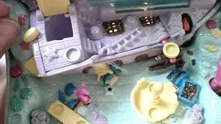 Polly Pocket Vintage Sparkling Mermaid Adventure book con luz 1995