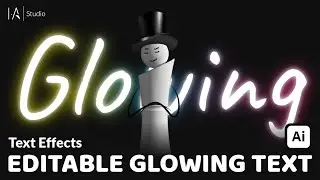 Editable Glowing Text Effect - Adobe Illustrator tutorial.