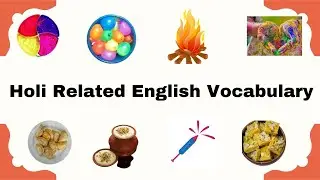 Holi Related English Words | Holi Vocabulary | Holi Festival