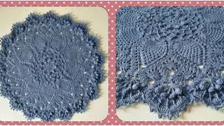 Big rug crochet with cords - 1-3 Большой ковер крючком из шнура  1-3 ряд. МК