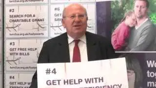 Mike Gapes, MP supports Turn2us Fuel Poverty campaign