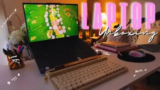 Aesthetic Laptop Unboxing | Lenovo Yoga 7i 