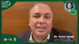 Kazim Saeed congratulates Baela Jamil | The Sole Pakistani Recipient Asia Education Medal 2024