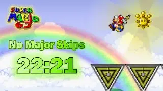 Super Mario 63 No Major Skips Speedrun in 22:21