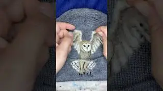 Does my garment have to be wool for a felted design? #needlefelting #wetfelting #fiberart #owl
