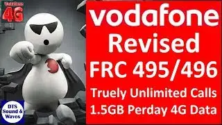 Vodafone FRC Plan 495/496 Revised || Full Details in Hindi || DTS ||
