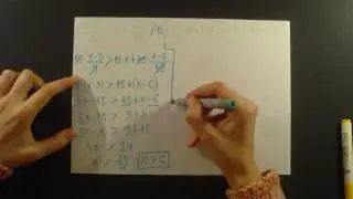 Linearne nejednacine sa jednom nepoznatom. Dva primera