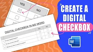 Create a digital checkbox in Word - quick and easy