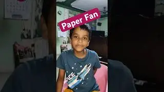 Project Paper Fan #papercraft #shorts #viralshorts #kids #miniproject