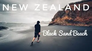 Black Sand Beach 🏝️ Near Raglan, New Zealand