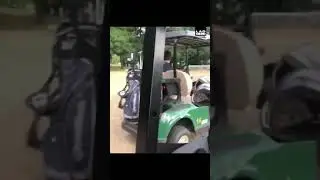 Guy gets hit by golf buggy doing keke challenge