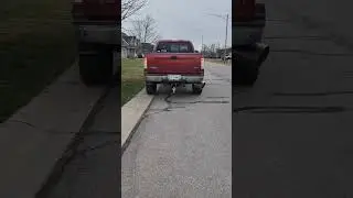new 10&rdquo; exhaust tip on the 7.3 #powerstroke #powerstrokenation #diesel #truck #ford