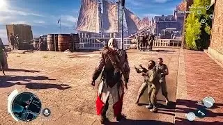 Assassin's Creed 3 Remastered: Connor's Red & White Outfit, Axe Combat Advanced Fighting