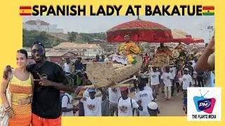 Spanish Lady Reacts to Elmina Bakatue Festival 🇬🇭 || Her Honest Take on Love & Relationships ❤️||