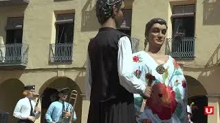 Trobada a Ulldecona dels gegants i grallers d'Amposta i l'Alcora per Festes Majors
