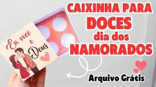 Caixinha para doces dia dos namorados