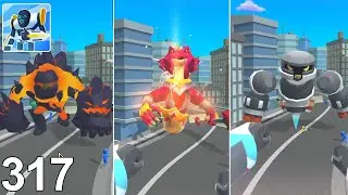 Mechangelion Robot Fighting 317: 🎟️ LATE DAILY CHALLENGE! Destroying Lava Golem & Mecha Rex!