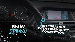 BMW X5 E70 CIC Apple Carplay Android Auto module integration with Fiber optic connection