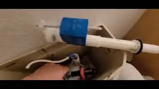 Fixing & repairing a leaky toilet. water keeps flowing into toilet bowl. replacing toilet fill valve