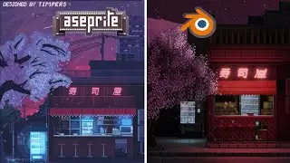 Learning 3D Pixel Art to Make Games | Timelapse