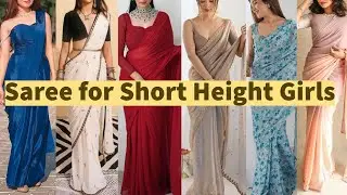 Saree for short height Girl|| Saree for short girl || Tips for short girl #shortheight #saree #2025