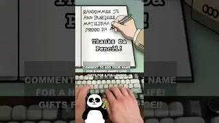 Спасибо @da_pencil за подарки! Это для тебя! #goodvibes #panda #livestream #lifenote #dannyk