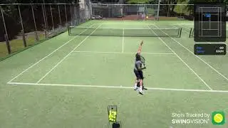 Fixing My Tennis Serve Toss &ndash; SwingVision Practice Session