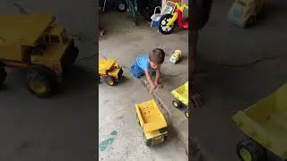 Playing with my DUMP TRUCKS #truck #playing #playingtime #kids #kidsvideo  #toys #tonka #play #fun
