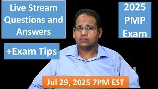 Вопросы и ответы PMP 2025 в прямом эфире 29 июля 2025 г., 19:00 по восточному времени