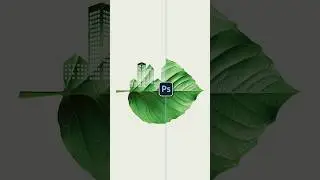 Leaf Manipulation Trick in Photoshop! 🌿🍃 #shorts