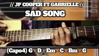 SAD SONG // JP COOPER FT. GABRIELLE // SIMPLE EASY INTRO TUTORIAL GUITAR CHORDS