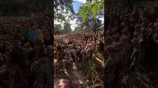 Ukrainian soldiers hours prior to the #Kharkiv offensive, singing the anthem