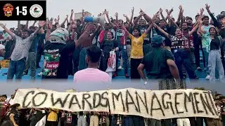 Mohun Bagan Fans Protested From The Stands During The Gokulam Kerala Vs Mohun Bagan Match