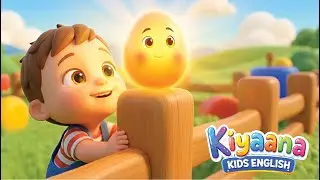 Colourful Eggs on the Farm for Kids 🌈🥚 | Learn Colours | Farm Nursery Rhyme | Kiyaana Kids
