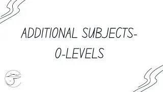 Additional Subjects in O-Levels