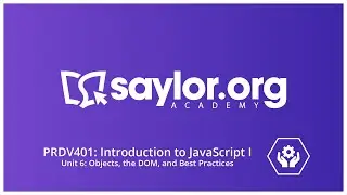 Objects, the DOM, and Best Practices: JavaScript Course Study Session #6