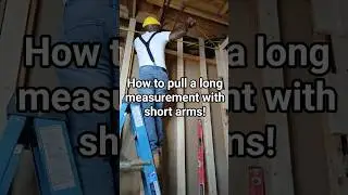 How to extend a tape measure on a long run. #Wesdoesit #contractor #carpenter #diy #homeimprovement
