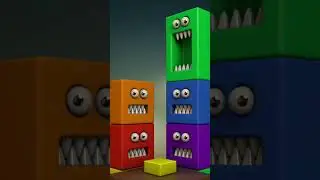Funny Monster Blocks Animation | Horror Short ##stockmarket #realestate