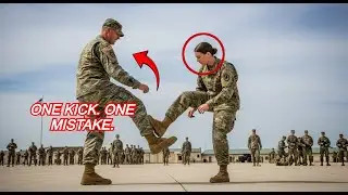 He Attempted to Humiliate Her With a Kick &mdash; What Happened Next Stunned the Entire Base| Best Stories
