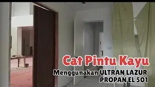 CAT PINTU KAYU MENGGUNAKAN ULTRAN LAZUR PROPAN EL501